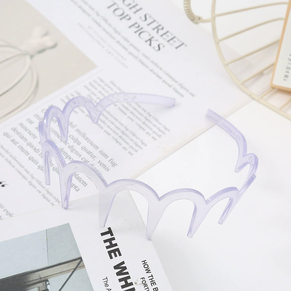Women's Wavy Headband Pc Material Baking Paint Process