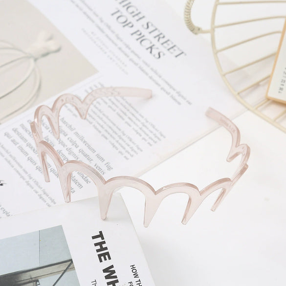 Women's Wavy Headband Pc Material Baking Paint Process