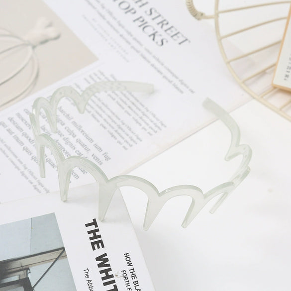 Women's Wavy Headband Pc Material Baking Paint Process