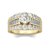 Women's Wedding Ring Copper Crystal Zircon Retro Geometric Design