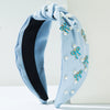 Women's Widebrimmed Hair Hoop Headband Fabric Knot Beaded Bowknot Alloy Glass Drill Set With Pearls Sweet Accessories