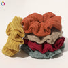Women's Wool And Cloth Handmade Striped Large Intestine Hair Ring Hair Accessories