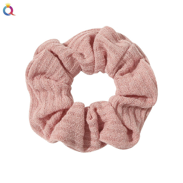 Women's Wool And Cloth Handmade Striped Large Intestine Hair Ring Hair Accessories