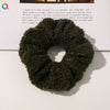 Women's Wool And Cloth Handmade Striped Large Intestine Hair Ring Hair Accessories
