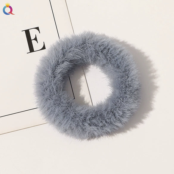 Women's Wool Handmade Simple Geometric Hair Accessories Hair Rope With Large Bow