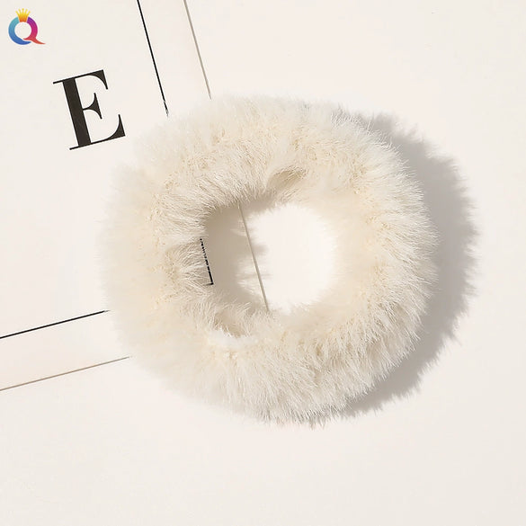 Women's Wool Handmade Simple Geometric Hair Accessories Hair Rope With Large Bow