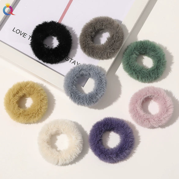 Women's Wool Handmade Simple Geometric Hair Accessories Hair Rope With Large Bow
