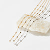 Women's Y Shaped Zircon Tassel Stainless Steel And Titanium Steel Necklace With Electroplating Treatment