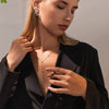 Women's Y Shaped Zircon Tassel Stainless Steel And Titanium Steel Necklace With Electroplating Treatment