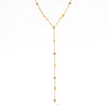 Women's Y Shaped Zircon Tassel Stainless Steel And Titanium Steel Necklace With Electroplating Treatment