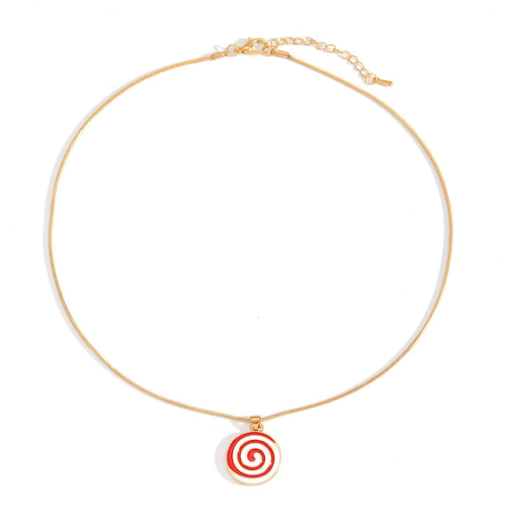 Women's Zinc Alloy Christmas Pendant Necklace With Snowflake Bell And Tree Motifs Dripping Oil Finish Simple Fashion Jewelry