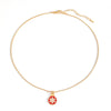 Women's Zinc Alloy Christmas Pendant Necklace With Snowflake Bell And Tree Motifs Dripping Oil Finish Simple Fashion Jewelry