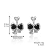 Women's Zinc Alloy Diamondencrusted Electroplated Skull Diablo Pumpkin Spider Geometric Heart Bow Drop Shape Halloween Earrings