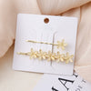 Women's Zinc Alloy Electroplated Casual Fashion Side Clip Hair Accessory With Sweet Girl Style And Plants Flowers Design