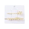 Women's Zinc Alloy Electroplated Casual Fashion Side Clip Hair Accessory With Sweet Girl Style And Plants Flowers Design