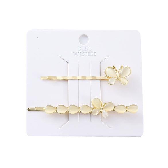 Women's Zinc Alloy Electroplated Casual Fashion Side Clip Hair Accessory With Sweet Girl Style And Plants Flowers Design