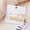 Women's Zinc Alloy Electroplated Casual Fashion Side Clip Hair Accessory With Sweet Girl Style And Plants Flowers Design