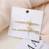 Women's Zinc Alloy Electroplated Casual Fashion Side Clip Hair Accessory With Sweet Girl Style And Plants Flowers Design