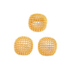 Women's Zinc Alloy Fashion Ring Set With Braided Spherical And Geometric Hollow Open Ring Designs Polished Plated Finish