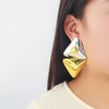 Women's Zinc Alloy Geometric Exaggerated Light Luxury Electroplated Triangle Earrings