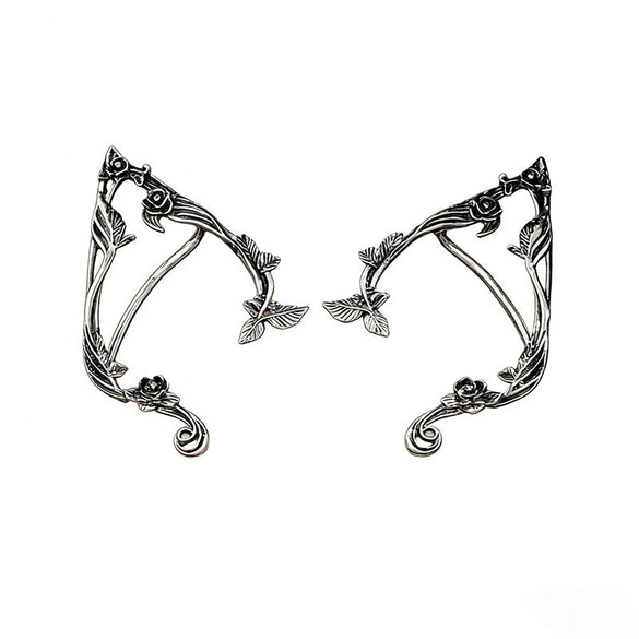 Women's Zinc Alloy Geometric Flower Stud Earrings With Steel Posts And Ecofriendly Electroplated Finish