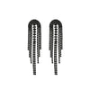 Women's Zinc Alloy Geometric Long Tassel Earrings Set With Diamonds