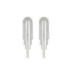 Women's Zinc Alloy Geometric Long Tassel Earrings Set With Diamonds