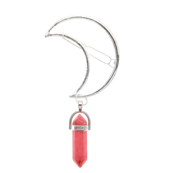 Women's Zinc Alloy Geometric Moon And Hexagonal Pendant Hairpin Retro Minimalist Hair Accessory