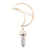 Women's Zinc Alloy Geometric Moon And Hexagonal Pendant Hairpin Retro Minimalist Hair Accessory