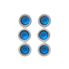 Women's Zinc Alloy Geometric Pendant Earrings With Diamond Design And Processing