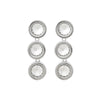 Women's Zinc Alloy Geometric Pendant Earrings With Diamond Design And Processing