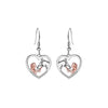 Women's Zinc Alloy Heartshaped Necklace With Electroplated Horse Zodiac Pendant And Geometric Animal Design Fashion Jewelry Gift