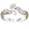 Women's Zinc Alloy Kitten And Bee Open Ring With Electroplated Finish And Animalinspired Niche Design