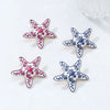 Women's Zinc Alloy Star Shaped Dripping Oil Fashion Earrings With Star Print