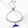 Women's Zircon Claw Chain Pull Out Bracelet With Heart Pendant Simple Natural Style Diamond Inlay Hand Jewelry