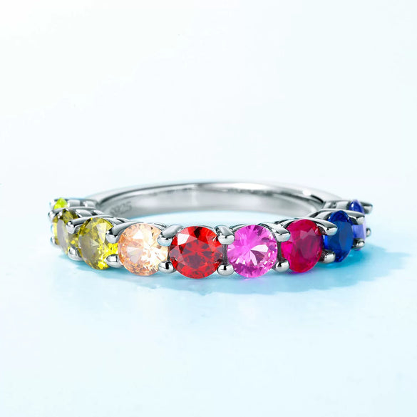 Women's Zircon Ring With Diamond Treatment And Geometric Pattern Light Luxury Fashion