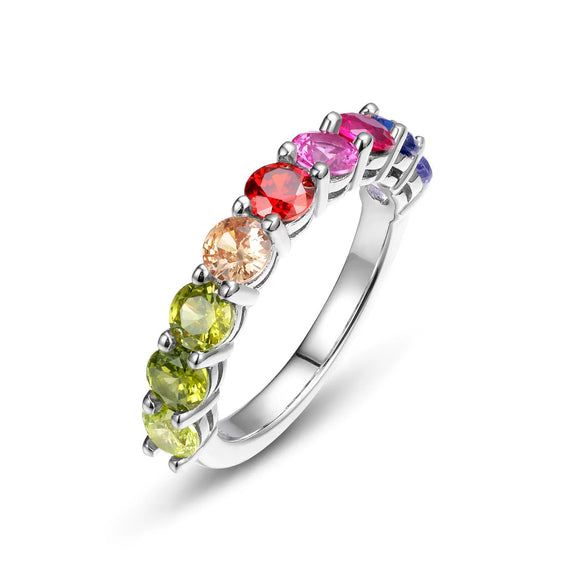 Women's Zircon Ring With Diamond Treatment And Geometric Pattern Light Luxury Fashion