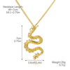 Women's Zodiac Dragon Pendant Necklace Zinc Alloy Ochain Electroplating Simple Geometric Style