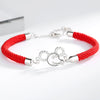 Women's Zodiac Mouse S925 Sterling Silver Electroplated Bracelet Jewelry