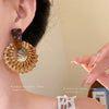 Wooden Geometric Handmade Bohemian Vintage Earrings