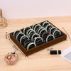Wooden Jewelry Black Walnut Ring Earrings Necklace Pendant Jewelry Storage Plate High Sense Style Splicing Process