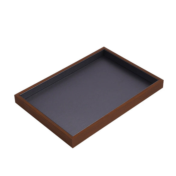 Wooden Jewelry Black Walnut Ring Earrings Necklace Pendant Jewelry Storage Plate High Sense Style Splicing Process