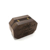 Wooden Laser Cut Ring Packaging Box Oval Fixed Insert Jewelry Storage Box For Rings And Earrings