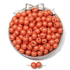 Wooden Round Beads Retro Style Spray Painted Handmade Diy Jewelry Accessories For Bracelet And Mobile Phone Chain