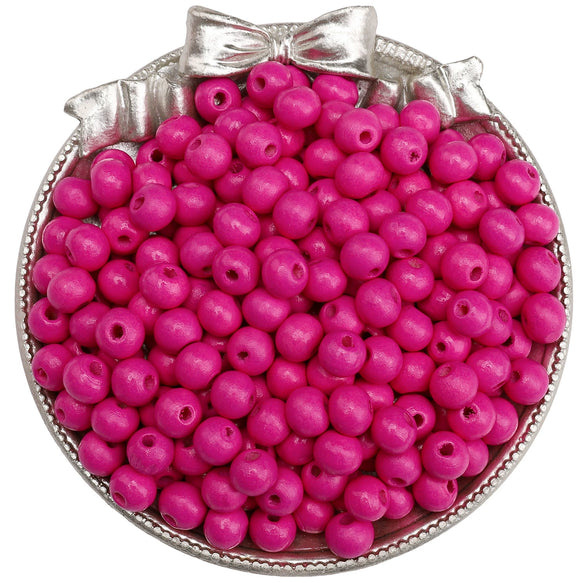Wooden Round Beads Retro Style Spray Painted Handmade Diy Jewelry Accessories For Bracelet And Mobile Phone Chain