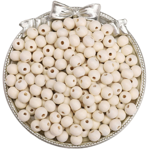 Wooden Round Beads Retro Style Spray Painted Handmade Diy Jewelry Accessories For Bracelet And Mobile Phone Chain