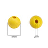 Wooden Round Beads Retro Style Spray Painted Handmade Diy Jewelry Accessories For Bracelet And Mobile Phone Chain
