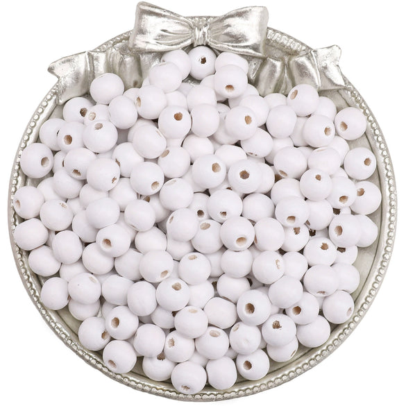 Wooden Round Beads Retro Style Spray Painted Handmade Diy Jewelry Accessories For Bracelet And Mobile Phone Chain