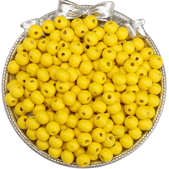 Wooden Round Beads Retro Style Spray Painted Handmade Diy Jewelry Accessories For Bracelet And Mobile Phone Chain