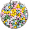 Wooden Round Beads Retro Style Spray Painted Handmade Diy Jewelry Accessories For Bracelet And Mobile Phone Chain